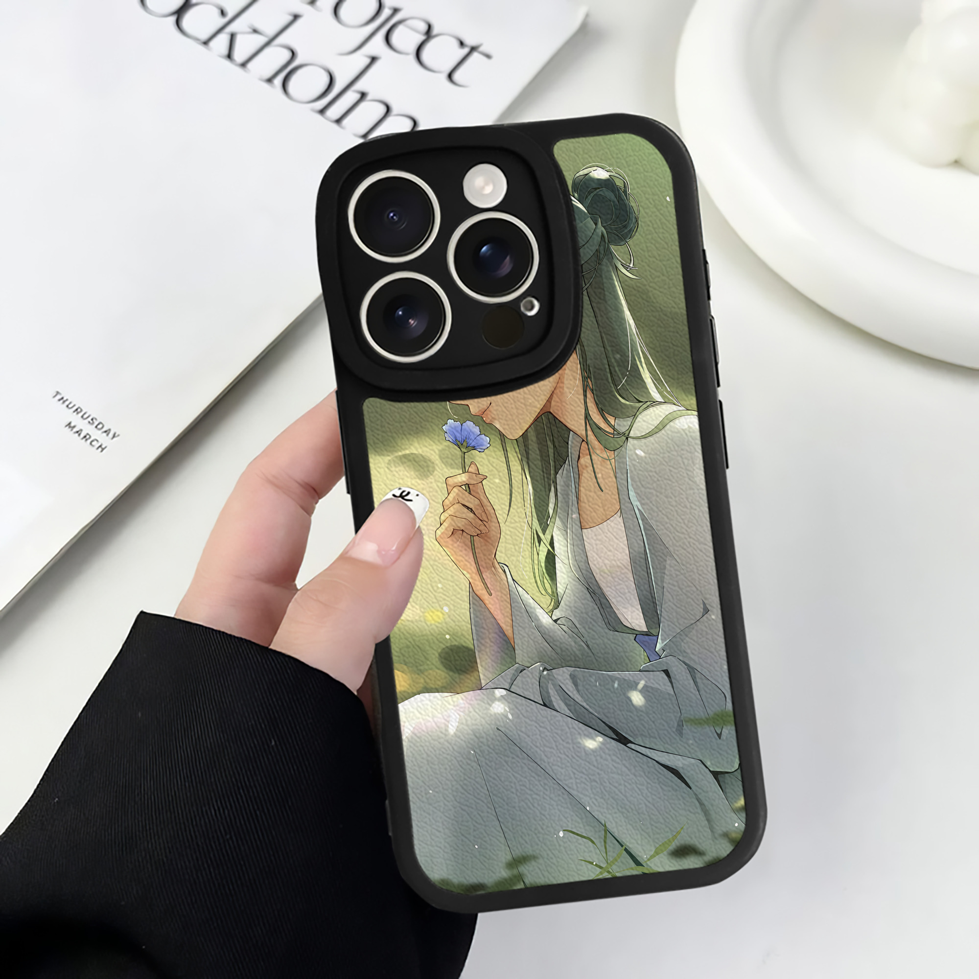 （画像用） 薬屋のひとりごと The Apothecary Diaries 【iPhone 16シリーズ対応】シリコンスマホケース（レザー調） 材質：シリコン